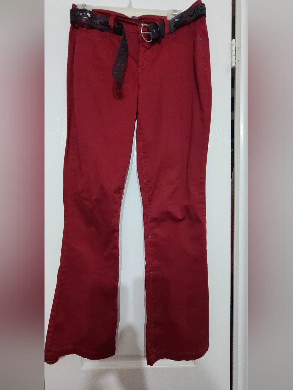 Women’s Red Stretch Bootcut Jeans